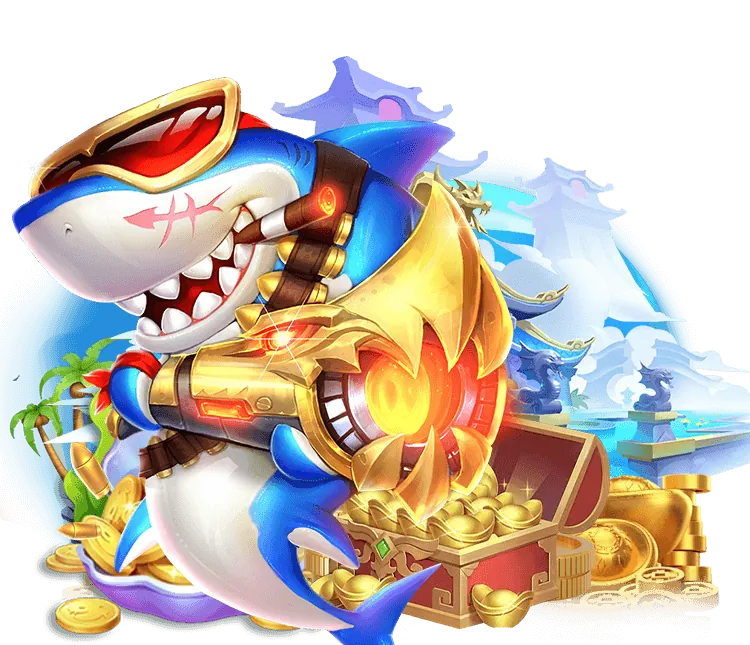 Giao diện tổng quan game bắn cá tại Wibet Nhà Cái, hiển thị người chơi đang tương tác với môi trường đại dương và các loài cá.